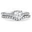 Petite Contoured Diamond Wedding Ring, smallside view