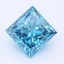 1.5 Ct. Fancy Vivid Blue Princess Lab Grown Diamond