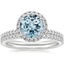 18KW Aquamarine Waverly Diamond Bridal Set (2/3 ct. tw.), smalltop view