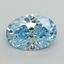 2.20 Ct. Fancy Vivid Blue Oval Lab Grown Diamond