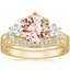 18KY Morganite Three Stone Hudson Bridal Set (1/3 ct. tw.), smalltop view