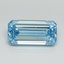 2.51 Ct. Fancy Intense Blue Emerald Lab Grown Diamond