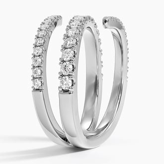 Sonya Lab Diamond Spiral Wrap Ring