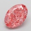 3.08 Ct. Fancy Vivid Pink Oval Lab Grown Diamond