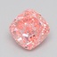 0.77 Ct. Fancy Vivid  Pink Cushion Lab Grown Diamond