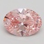 2.20 Ct. Fancy Intense Pink Oval Lab Grown Diamond