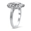 The Kittie Ring, smalltop view on a hand