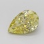 1.01 Ct. Fancy Intense Yellow Pear Lab Grown Diamond
