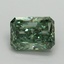 2.51 Ct. Fancy Vivid Pacific Green Radiant Lab Grown Diamond