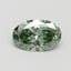 0.50 Ct. Fancy Vivid Green Oval Lab Grown Diamond