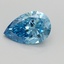 2.04 Ct. Fancy Vivid Blue Pear Lab Grown Diamond