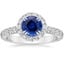 Platinum Sienna Halo Three-Quarter Coverage Diamond Ring (3/4 ct. tw.), smalltop view