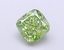 1.15 Ct. Fancy Vivid  Green Cushion Lab Grown Diamond