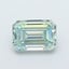 1.35 Ct. Fancy Intense  Green Emerald Lab Grown Diamond