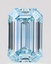 1.01 Ct. Fancy Intense  Blue Emerald Lab Grown Diamond