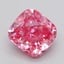 0.76 Ct. Fancy Vivid  Pink Cushion Lab Grown Diamond