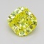 1.01 Ct. Fancy Intense None Yellow Cushion Lab Grown Diamond