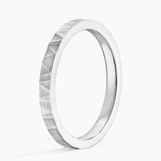 Aspen 2mm Wedding Ring in 18K White Gold