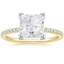 18K Yellow Gold Ballad Half Coverage Diamond Ring (1/8 ct. tw.), smalltop view