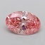 1.05 Ct. Fancy Vivid Pink Oval Lab Grown Diamond