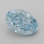 1.02 Ct. Fancy Vivid Blue Oval Lab Grown Diamond