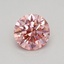 0.40 Ct. Fancy Vivid Pink Round Lab Grown Diamond