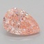 2.08 Ct. Fancy Vivid Pink Pear Lab Grown Diamond