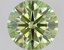 1.92 Ct. Fancy Vivid Green Round Lab Grown Diamond