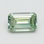 1.01 Ct. Fancy Intense Pacific Green Emerald Lab Grown Diamond