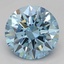 2.59 Ct. Fancy Vivid Blue Round Lab Grown Diamond