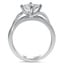 Compass Point Princess Diamond Ring, smallside view