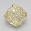 2.51 Ct. Fancy Yellow Cushion Lab Grown Diamond