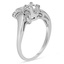 The Xylia Ring, smalltop view on a hand