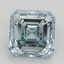 5.08 Ct. Fancy Greenish Blue Asscher Lab Grown Diamond