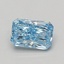 1.08 Ct. Fancy Vivid Blue Radiant Lab Grown Diamond