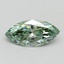 1.00 Ct. Fancy Vivid Pacific Green Marquise Lab Grown Diamond