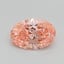 1.03 Ct. Fancy Vivid Pink Oval Lab Grown Diamond