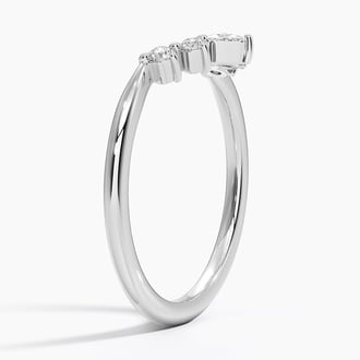 Hadley Contoured Diamond Ring in 18K White Gold