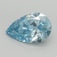 2.25 Ct. Fancy Intense Greenish Blue Pear Lab Grown Diamond