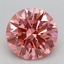 2.09 Ct. Fancy Vivid Pink Round Lab Grown Diamond