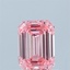 0.78 Ct. Fancy Vivid Pink Emerald Lab Grown Diamond