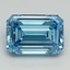 3.13 Ct. Fancy Vivid Blue Emerald Lab Grown Diamond