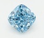 2.21 Ct. Fancy Vivid  Blue Cushion Lab Grown Diamond
