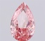 2.12 Ct. Fancy Vivid  Pink Pear Lab Grown Diamond