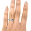 The Deja Ring, smallzoomed in top view on a hand