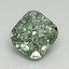 2.54 Ct. Fancy Vivid Pacific Green Cushion Lab Grown Diamond