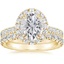18K Yellow Gold Luxe Sienna Halo Diamond Bridal Set (1 3/8 ct. tw.)