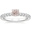 Platinum Olympia Three-Quarter Coverage Diamond Ring, smalltop view