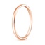 14K Rose Gold 1.5mm Slim Profile Wedding Ring, smallside view