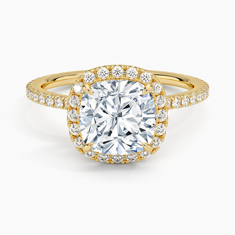 18K Yellow Gold Waverly Halo Diamond Ring (1/2 ct. tw.)
